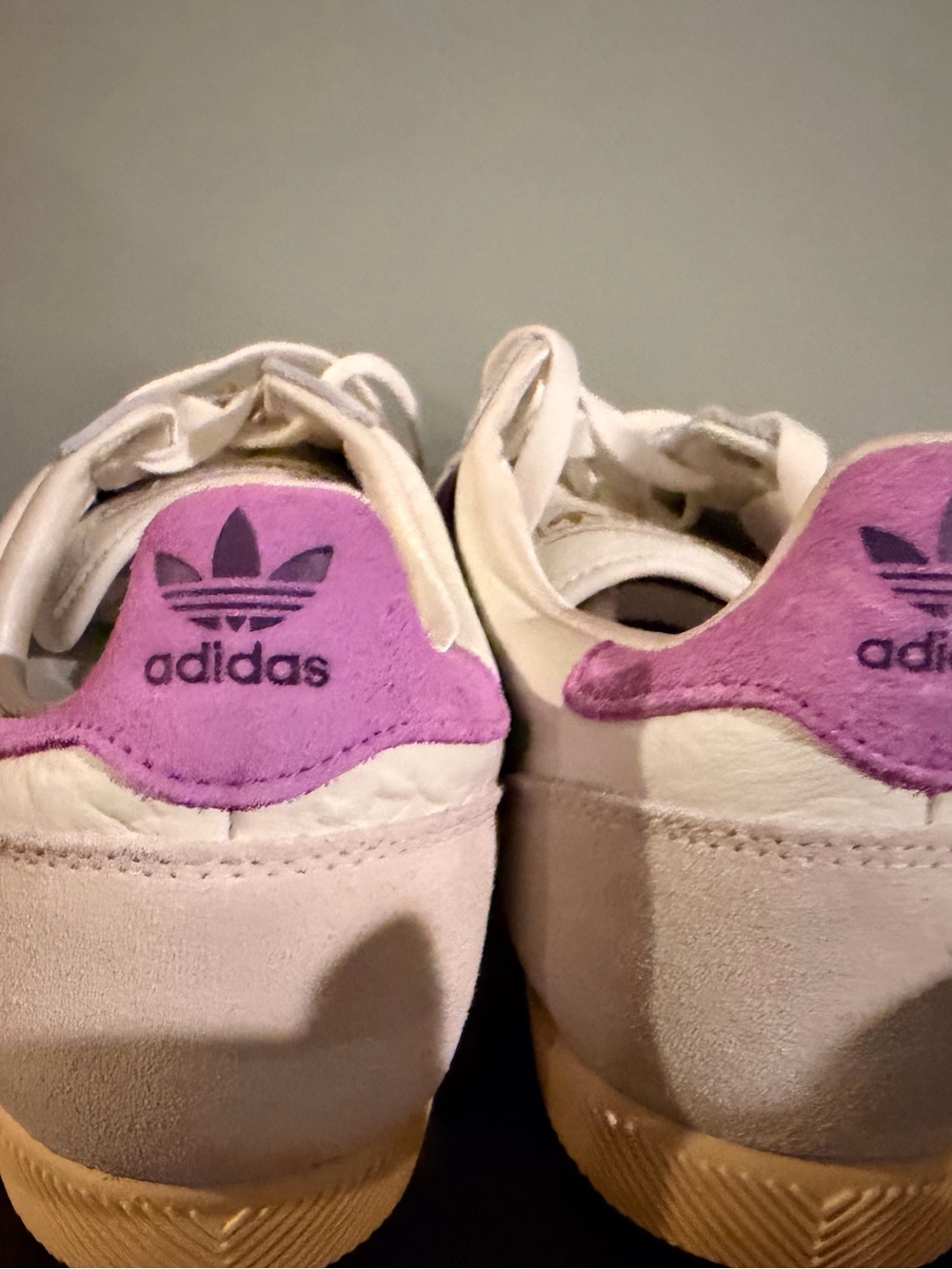 adidas Japan W Leather Sneakers in White/Purple Brand new with tags women’s 11.5 - Picture 3 of 9